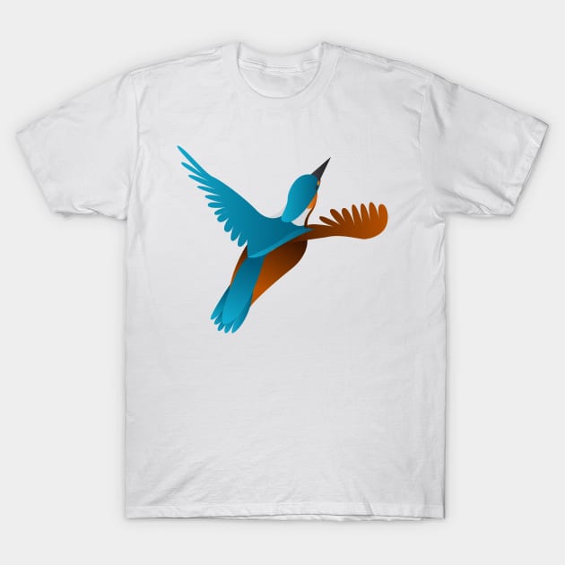 kingfisher bird T-Shirt by s4rt4